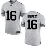 NCAA Ohio State Buckeyes Men's #16 J.T. Barrett Gray Nike Football College Jersey ACY2145CL